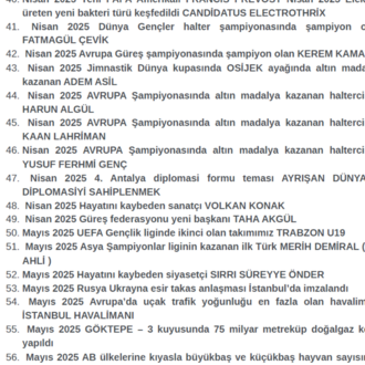 Tüm Sınavlar İçin Güncel Bilgiler 2025 PDF Kpss gys ekys vs