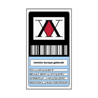 HxH Avcı Lisansı Kart Kaplaması