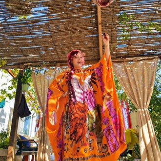 Tasarım Oversize Kaftan Elbise 'GÜNEŞİN ÖZGÜR HÂLİ'