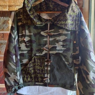 Unisex Tasarım Kamuflaj Desen Mont 'GÖÇ