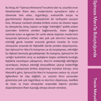 Spinoza Marx’la Buluştuğunda: Hümanist Olmayan Etkinliğe Dair Keşifler