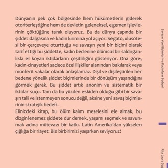 Savaşın Yeni Biçimleri ve Kadınların Bedeni