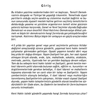 Doğrudan Demokrasi ve Katılımcı Bütçe