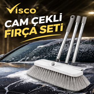 Profesyonel Cam Çekli Fırça Seti