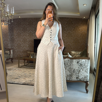Polka Puantiyeli Takım
