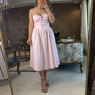 Amoura Pembe Elbise 