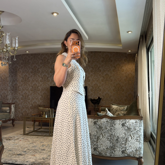 Polka Puantiyeli Takım