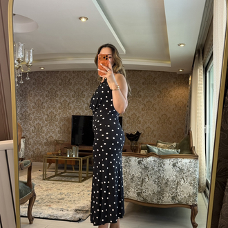 Diva puantiyeli elbise