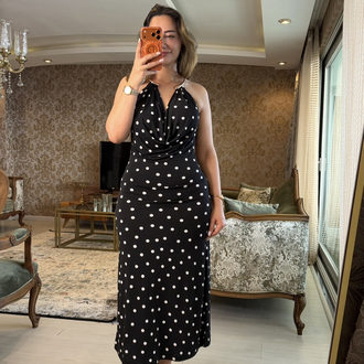 Diva puantiyeli elbise