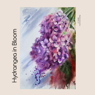 Hydrangea in Bloom (Çiçek açan Ortanca)