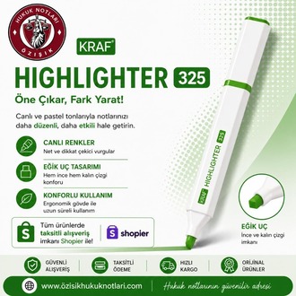 KRAF-HIGHLIGHTER 325 FOSFORLU (YEŞİL)