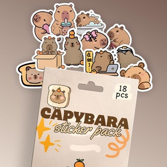CAPY BARA 18Lİ STICKER