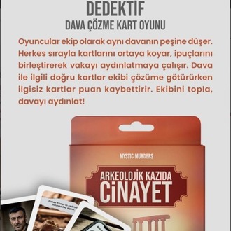 ARKEOLOJİK KAZIDA CİNAYET KART OYUNU