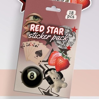 RED STAR - 18Lİ STİCKER