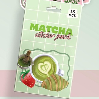 MATCHA STİCKER 18Lİ
