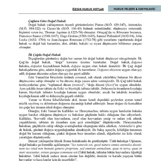 HUKUK FELSEFESİ & SOSYOLOJİSİ-(TEK DÖNEM)