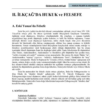 HUKUK FELSEFESİ & SOSYOLOJİSİ-(TEK DÖNEM)