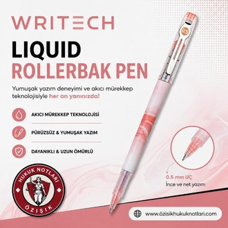 WRİTECH-LIQUID TÜKENMEZ KALEM (PEMBE)