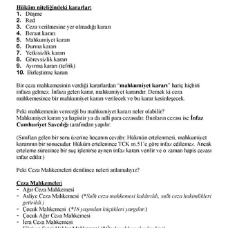 İNFAZ HUKUKU / TEK  / TEK DÖNEM