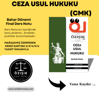 CEZA USUL HUKUKU /FİNAL/(BAHAR)-(A)-CLASS