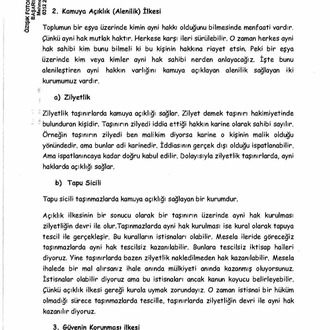 EŞYA HUKUKU / FİNAL / BAHAR DÖNEMİ (B).CLASS