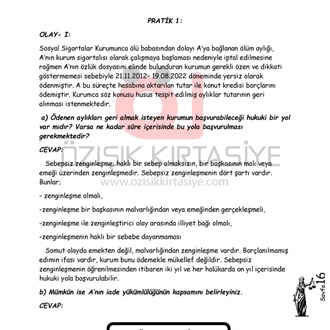 BORÇLAR (GENEL) HUKUKU / FİNAL / BAHAR DÖNEMİ.(B).CLASS