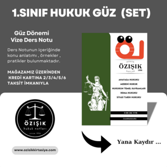 1.SINIF / HUKUK / GÜZ /TÜM-DERS (PAKET)