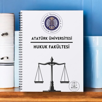 (ATATÜRK-HUKUK )-DEFTERİ Geleceğin Hukukçularına Özel !