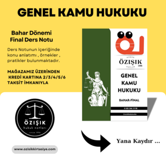 GENEL KAMU HUKUKU / FİNAL / BAHAR DÖNEMİ (B) CLASS