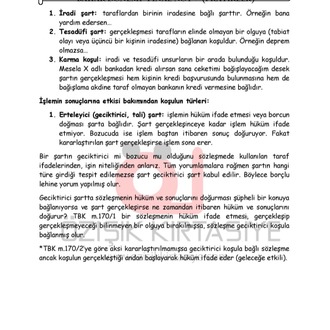BORÇLAR (GENEL) HUKUKU / FİNAL / BAHAR DÖNEMİ.(B).CLASS
