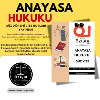 ANAYASA HUKUKU / (GÜZ DÖNEMİ).VİZE