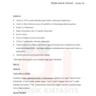 ( TÜRK ) ANAYASA HUKUKU / FİNAL / BAHAR DÖNEMİ.(A).CLASS