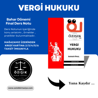 VERGİ HUKUKU / FİNAL / BAHAR DÖNEMİ.(C).CLASS