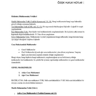 CEZA USUL HUKUKU /FİNAL/(BAHAR)-(A)-CLASS