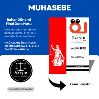 MUHASEBE / FİNAL / BAHAR DÖNEMİ