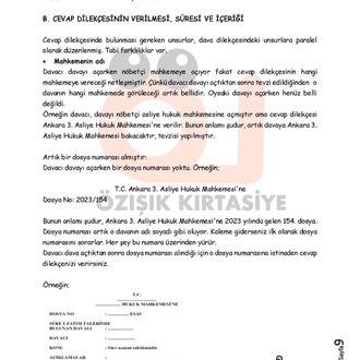 MEDENİ ( USUL ) HUKUKU / FİNAL / BAHAR DÖNEMİ (B)-CLASS