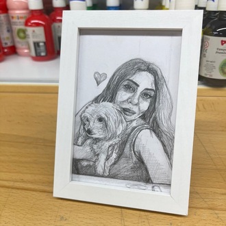 Karakalem Özel Çerçeveli 10x15cm