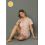 Önü Düğmeli Pamuk Şortlu Kadın Pijama Takımı