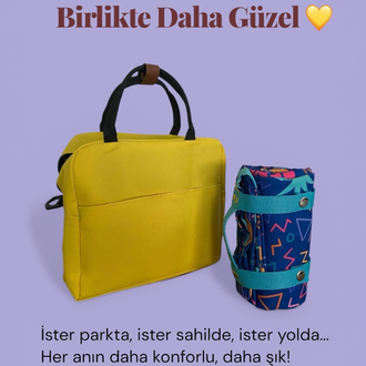 2’li Set Termal Çanta + Piknik Örtüsü