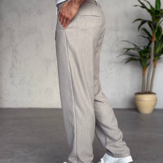 Yün Pamuk Baggy Kalıp Pantolon