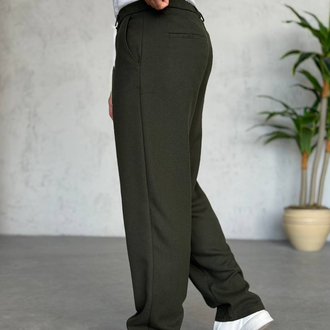 Yün Pamuk Baggy Kalıp Pantolon