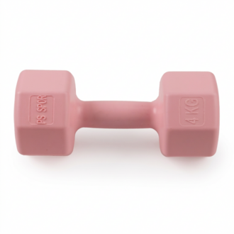 2 Adet 4 KG Pembe Dambıl Seti – 8 KG Toplam Ağırlık, Fitness ve Evde Egzersiz
