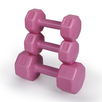PSSPOR 3 Set Pembe Dambıl Set (1KG - 2 Adet 2KG - 2 Adet 3KG x2 Adet Gönderim Yapılmaktadır)
