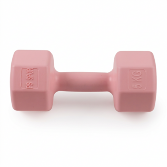 2 Adet 5 KG Pembe Dambıl Seti – 10 KG Toplam Ağırlık, Fitness ve Güç Antrenmanı