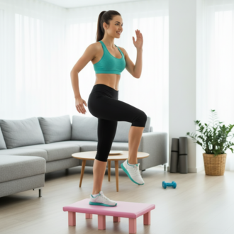SPOR EVİNİZDE STEP TAHTASI PİLATES TAHTASI (12 CM YÜKSEKLİK)