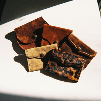 Leather Suet Wallet