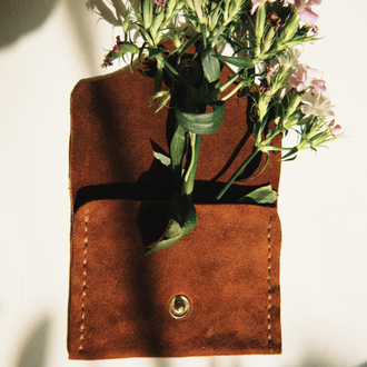 Leather Suet Wallet
