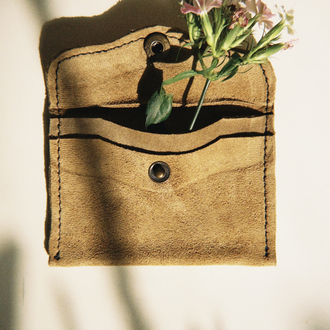 Leather Suet Wallet