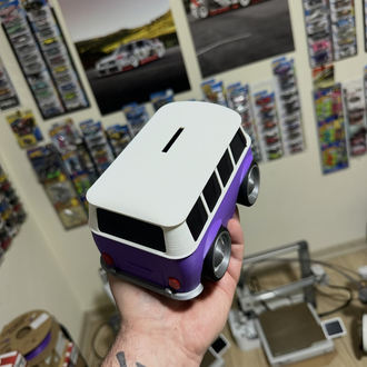 ❌VW T1 Tooned Bus Kumbara 3D Baskı❌