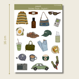 Stylish 4lü Sticker Pack 